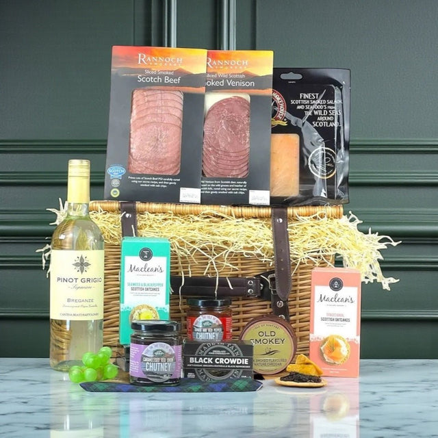 Luxury Thank You Hampers by Majestic Hampers featuring artisan UK food and drink, beautifully presented for corporate and personal gifting.