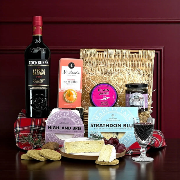 Luxury gift hampers and baskets filled with chocolates, snacks and artisan food gifts