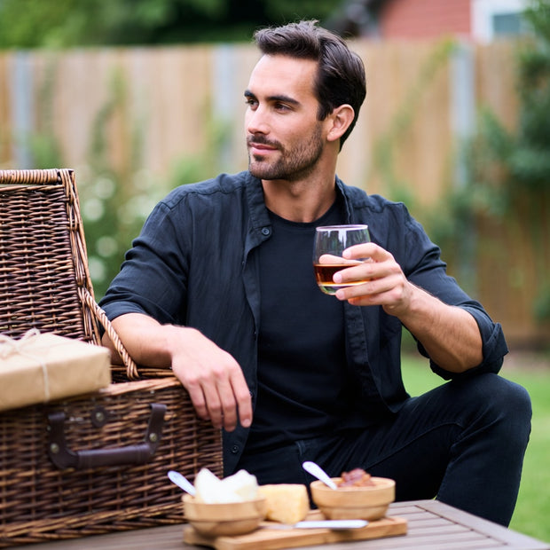 Gifts for him luxury food hamper with savoury treats, snacks and gourmet favourites
