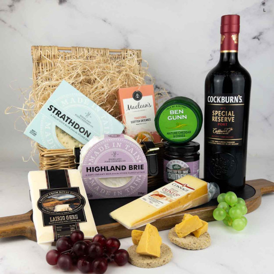 Cheese Sharing Hamper with Port Cheese Sharing Hamper with Port